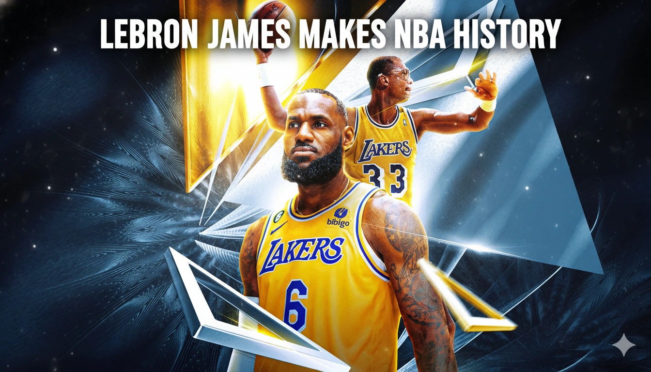 LeBron James makes NBA history