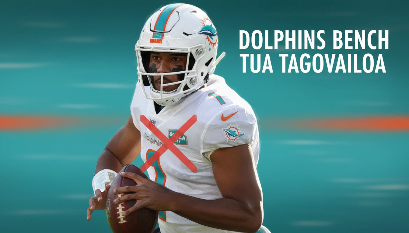 Dolphins bench Tua Tagovailoa